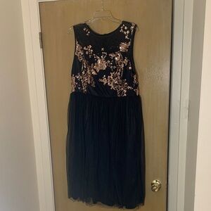 🖤💛GORGEOUS BLING BLACK PLUS SIZE 3XL PARTY DRESS!💛🖤
